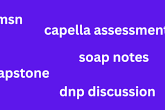 do, edit, rewrite capella rn, bsn, msn, dnp projects