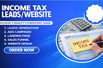 income tax website goggle ads tax preparation income tax income tax leads