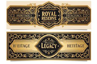 design best cigar band, labels, box, and logo