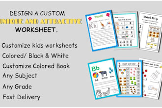 create fun and engaging printable worksheets for kids learning