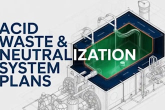 design acid waste neutralization system plans for labs hospitals and industries
