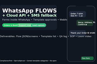 build whatsapp flows with cloud API and SMS fallback twilio
