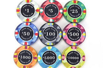 do professional poker chip or poker logo design in 12hrs