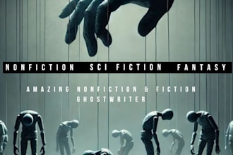 write, edit, or rewrite nonfiction book, fantasy story scifi
