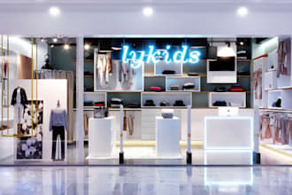 renovate retail store interior,fashion boutique design,cgi shelving,rack layout