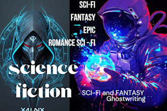 write, edit, or rewrite a fantasy novel, sci fi story epic book