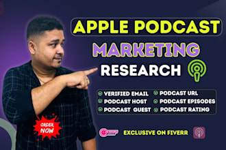 find best apple podcast host guest and youtube podcast email list building