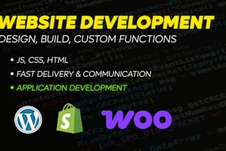 wordpress website or app development with custom functions