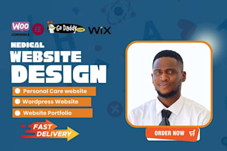 design medical, dental, healthcare, clinic, and therapy website using wordpress