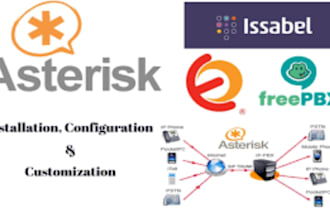 fix or setup your asterisk, vicidial, freepbx, fusionpbx, volp, goautodial