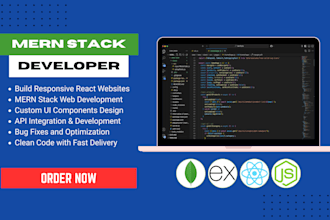 create websites with react, nodejs, express, mongodb