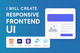 build modern and responsive frontend with react