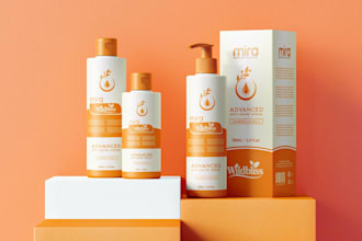 do label design, cosmetic label design, cosmetic packaging, bottle label design