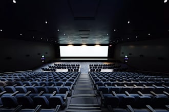 3d auditorium, movie theater interior,home cinema design, padded seat,event hall