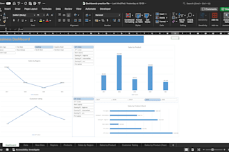 provide excel dashboard analytics