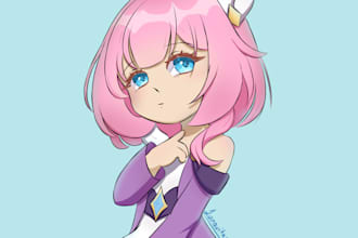 draw custom chibi character for you