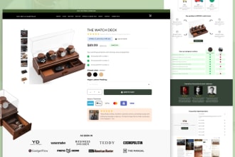 design and develop custom shopify store