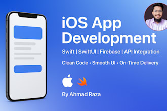 develop ios app for iphone with swift, swiftui and firebase integration