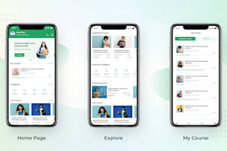 develop e learning app, kid learning app, educational app, online course app