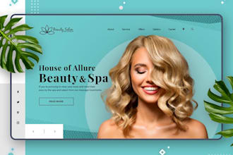 design an attractive and modern beauty website