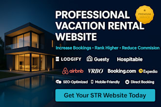 design vacation rental website with direct booking and airbnb integration