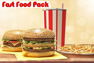 food modeling 3d product design rendering animate photorealistic food for you