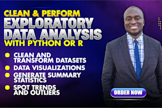 perform exploratory data analysis with pyhton or rstudio