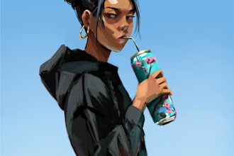 make a custom character illustration