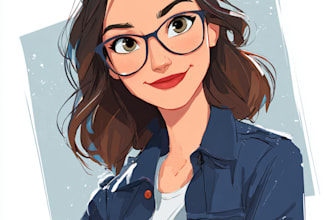 design cute disney cartoon portrait