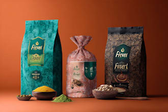 do product packaging design, pouch design and bag design