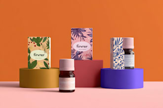 do product label design cosmetic packaging design box design