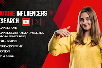 find the youtube influencers for influencer marketing