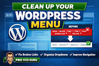 clean up and reorganize your wordpress navigation menu
