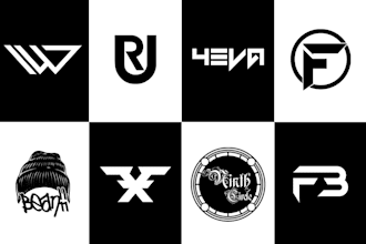 design a unique streetwear clothing brand logo with urban style