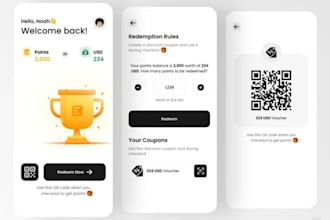build loyalty app, reward base app, gamification app, discount app development