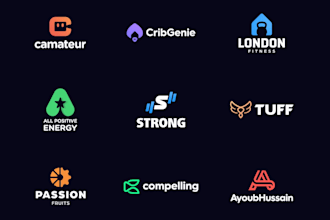 draw custom lettering and modern typography logo design