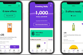 develop a mobile loyalty app with qr codes and an admin dashboard