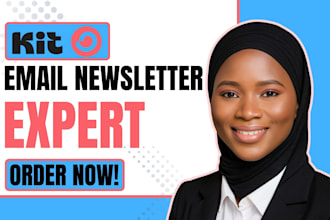 setup convertkit newsletter template kit landing page convertkit email sequence