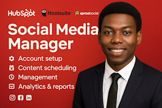 setup manage and schedule your social media in hubspot hootsuite sproutsocial