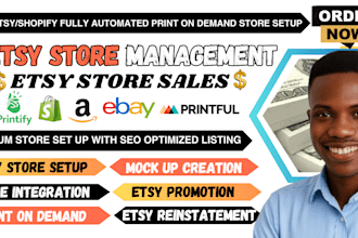 setup etsy digital product shop shopify etsy shop promotion to boost store sales