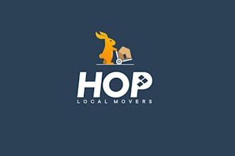 design rabbit needed moving company logo