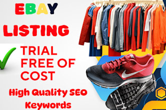 do expert ebay product listing ,ebay SEO, best keyword research trial free