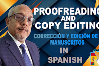 profesionally edit and proofread your spanish book