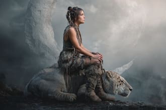 draw a photo manipulation of the environment