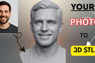 do custom 3d model from image photo sketch to 3d printable stl 3d printing paint