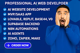 base44 replit lovable supabase n8n ai agent zoho CRM web app mvp automation flow