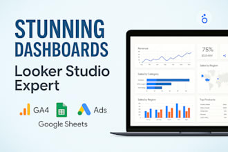 create, optimize, fix looker studio or google data studio dashboard