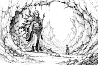 draw a fantasy sketchy illustration