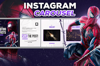 design impressive carousel for instagram, and facebook