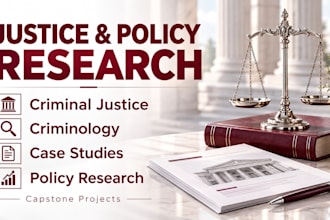 do assigned criminal justice case study, criminology, capstone, policy research